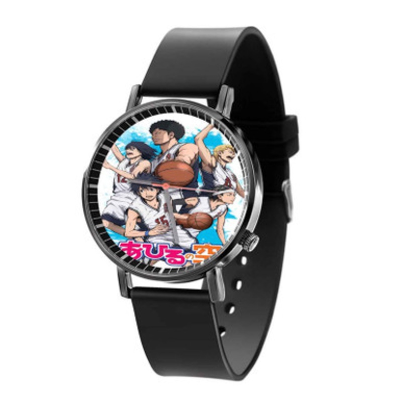 Ahiru no Sora Black Quartz Watch With Premium Gift Box for Unisex