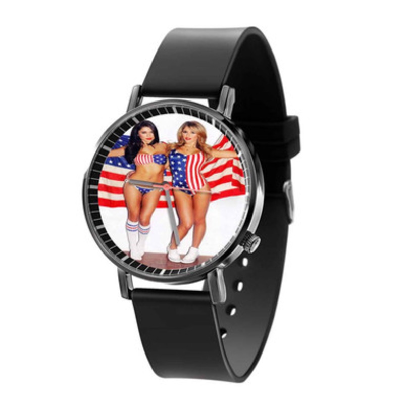 Arianny Celeste and Brittany Palmer Black Quartz Watch Unisex With Premium Gift Box