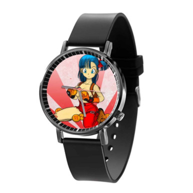 Bulma Dragon Ball Black Quartz Watch Unisex With Premium Gift Box