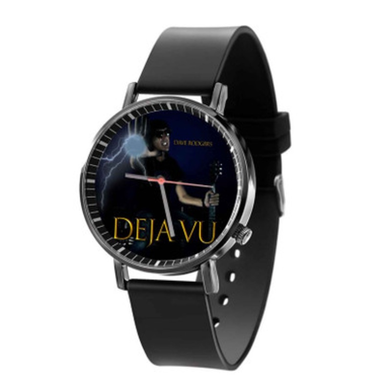 Dave Rodgers Deja vu Black Quartz Watch Unisex With Premium Gift Box