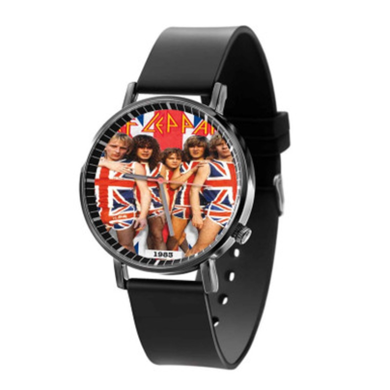 Def Leppard Union Jack Unisex Quartz Watch With Premium Gift Box