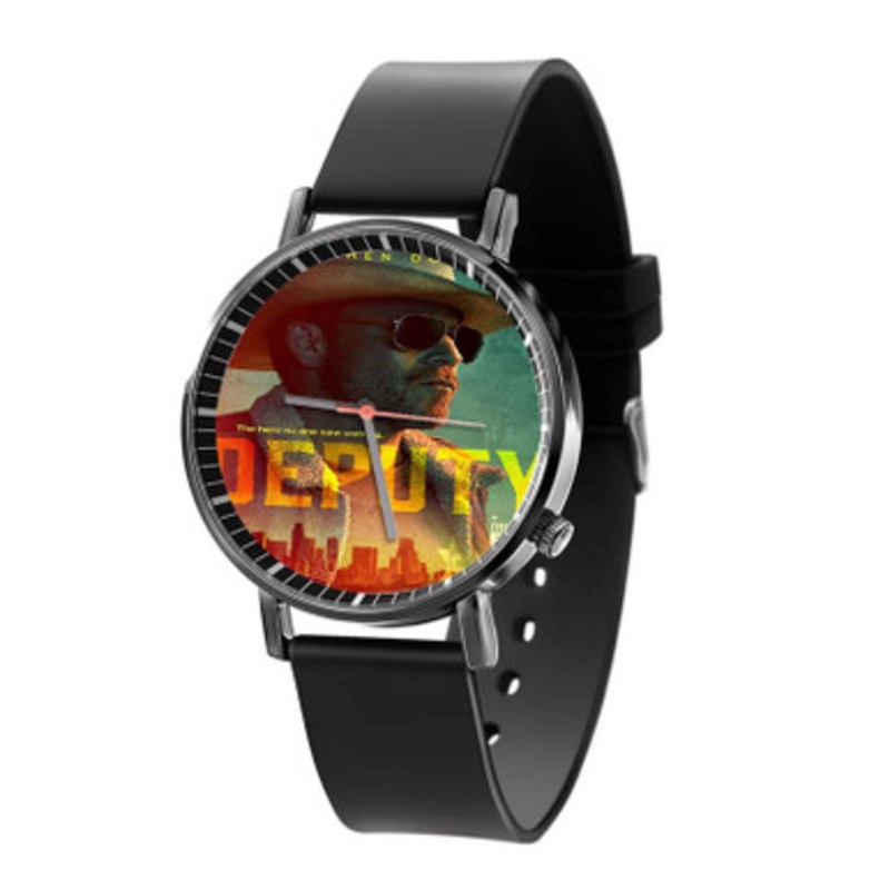 Deputy Black Quartz Watch Unisex With Premium Gift Box