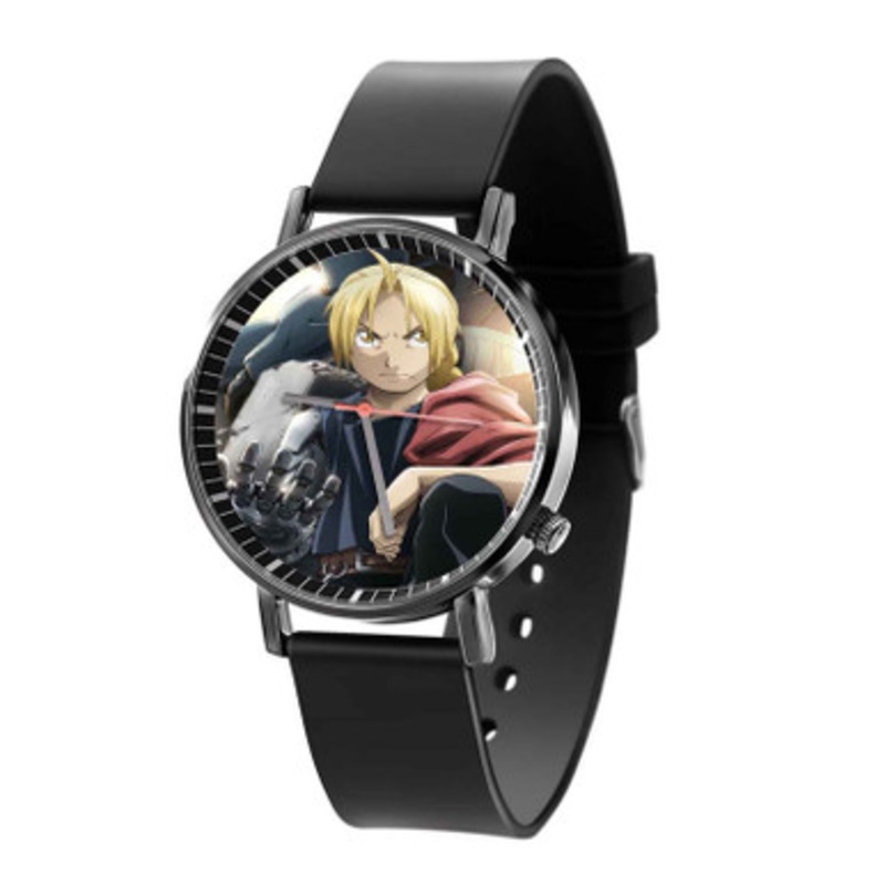 Edward Elric Fullmetal Alchemist Brotherhood Black Quartz Watch Unisex With Premium Gift Box