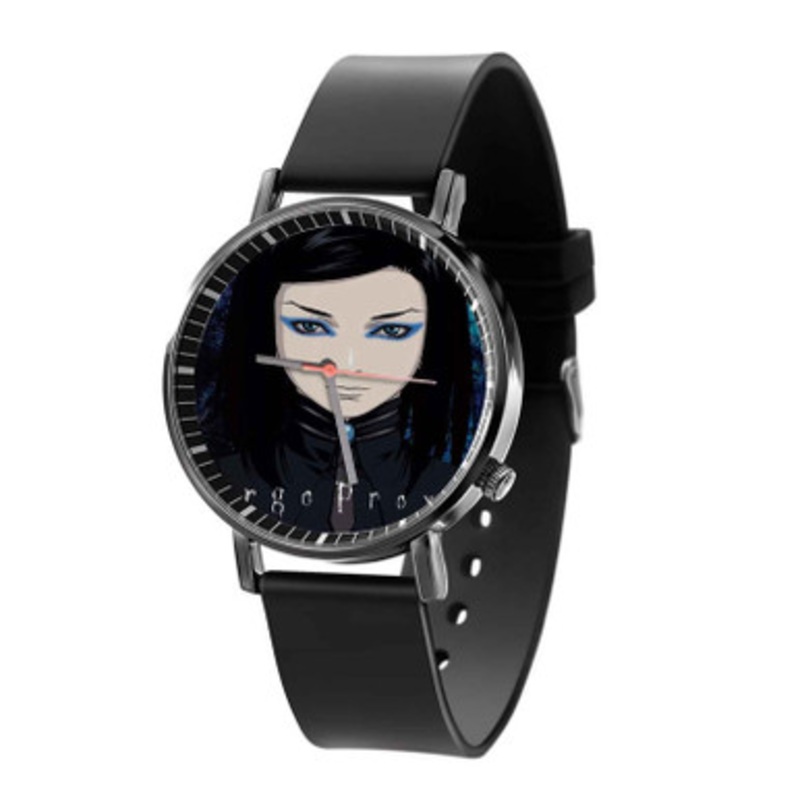 Ergo Proxy Black Quartz Watch With Premium Gift Box for Unisex