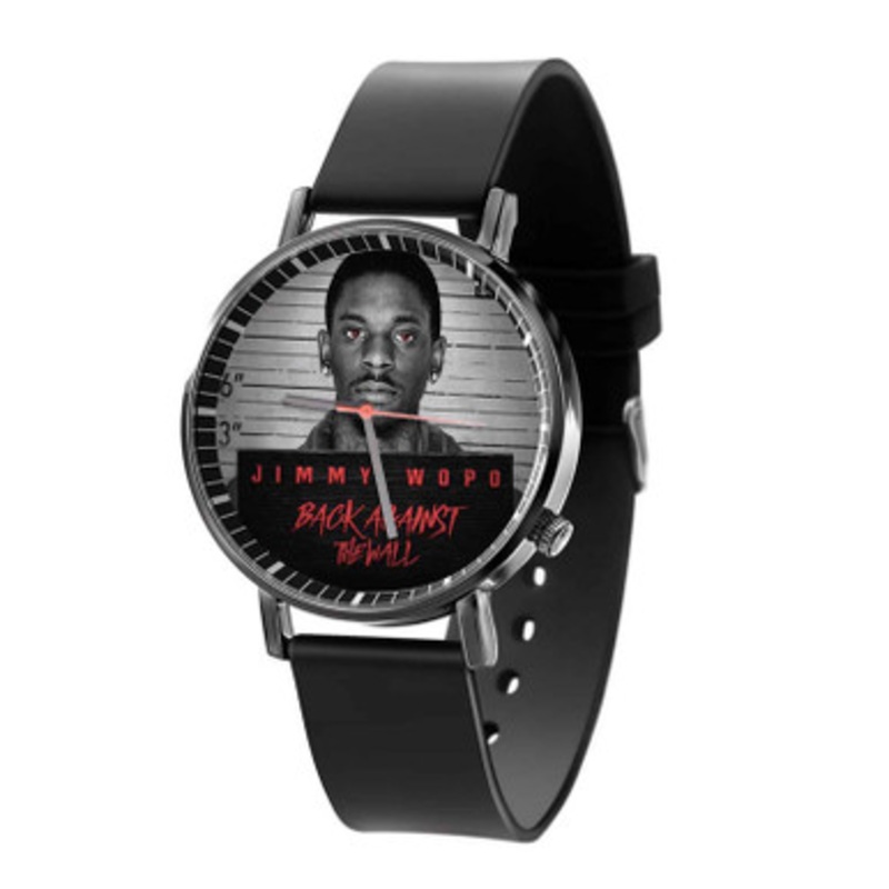 Jimmy Wopo Black Quartz Watch With Premium Gift Box for Unisex