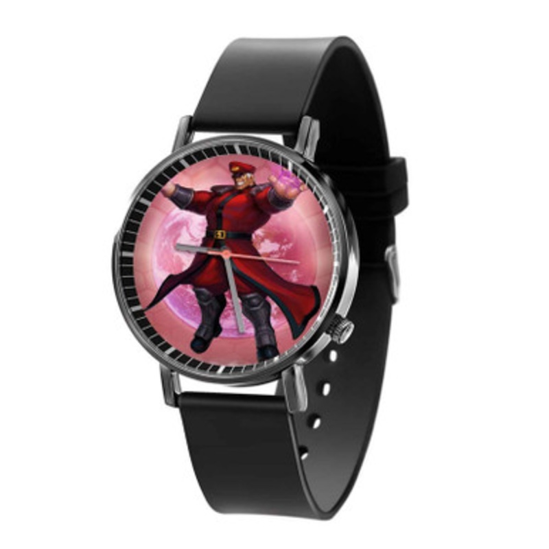 M Bison Street Fighter Black Quartz Watch With Premium Gift Box for Unisex