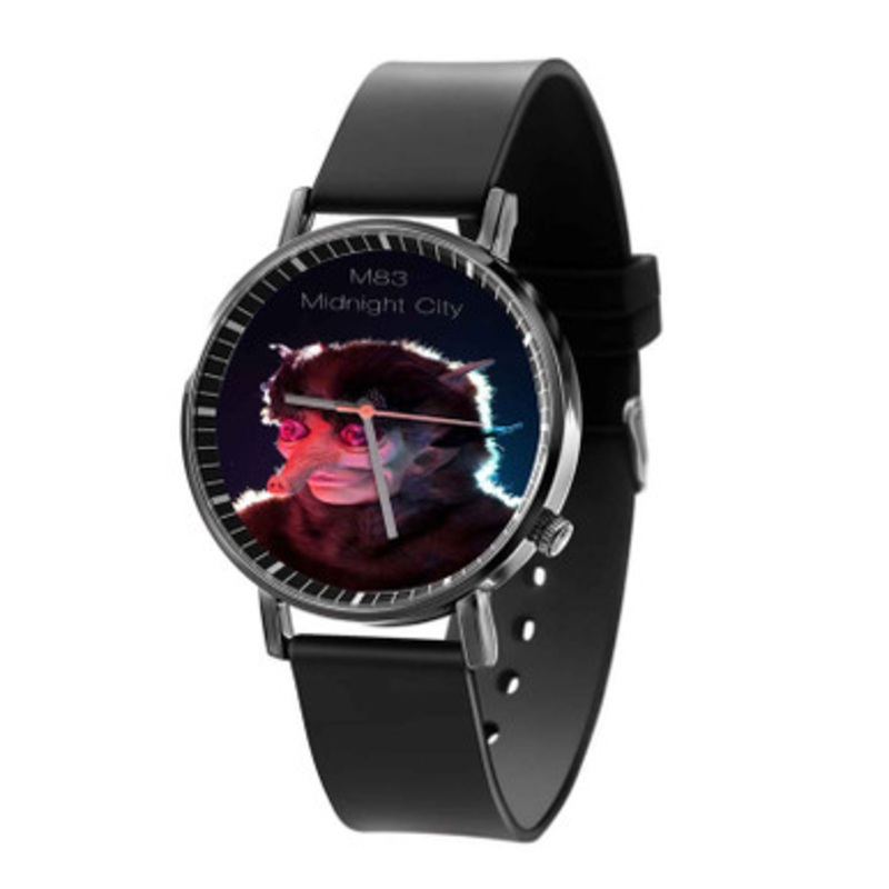 M83 Midnight City Mask Black Quartz Watch Unisex With Premium Gift Box