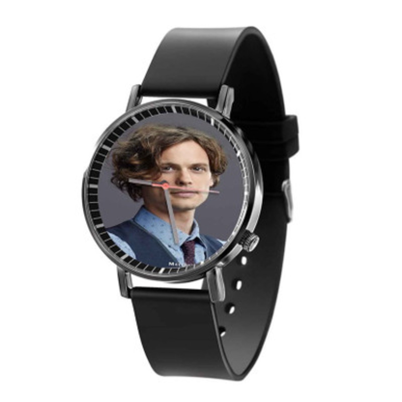 Matthew Gray Gubler Black Quartz Watch With Premium Gift Box for Unisex