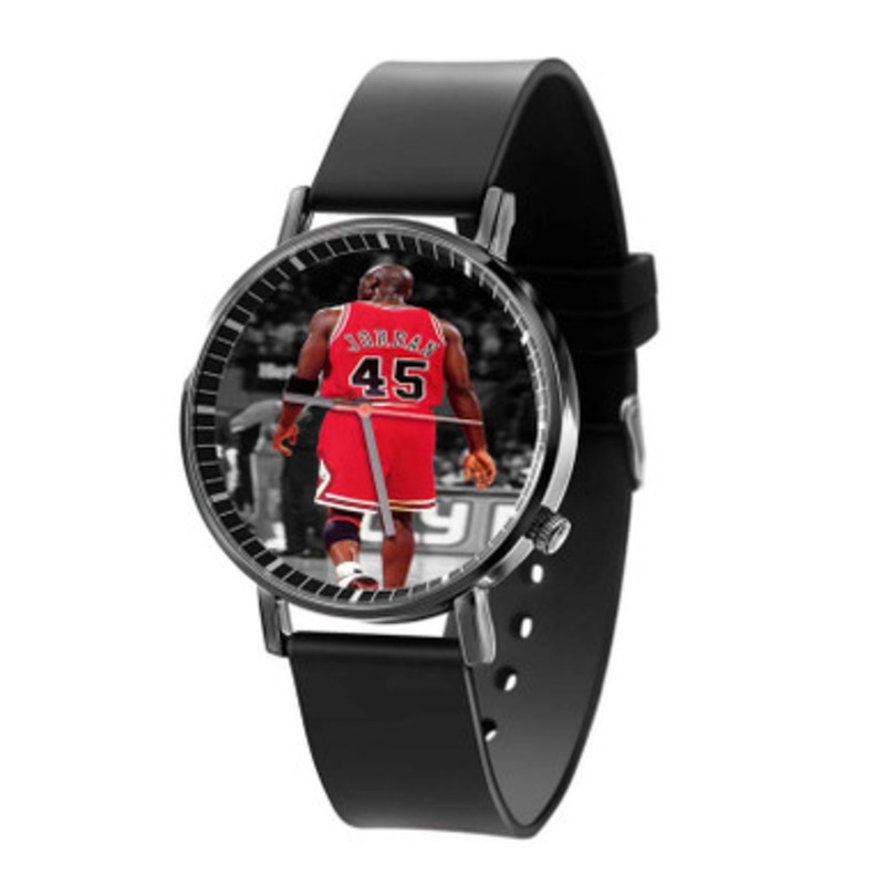 Michael Jordan Selective Color Jersey Black Quartz Watch Unisex With Premium Gift Box