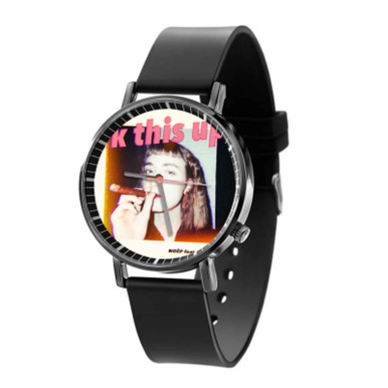No p Fk This Up Black Quartz Watch Unisex With Premium Gift Box