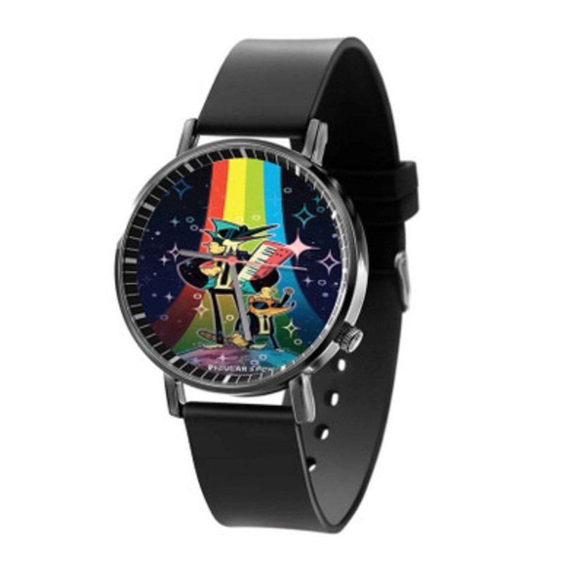 Regular Show Rainbow Black Quartz Watch Unisex With Premium Gift Box