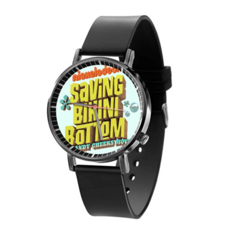 Saving Bikini Bottom The Sandy Cheeks Movie Black Quartz Watch With Premium Gift Box for Unisex