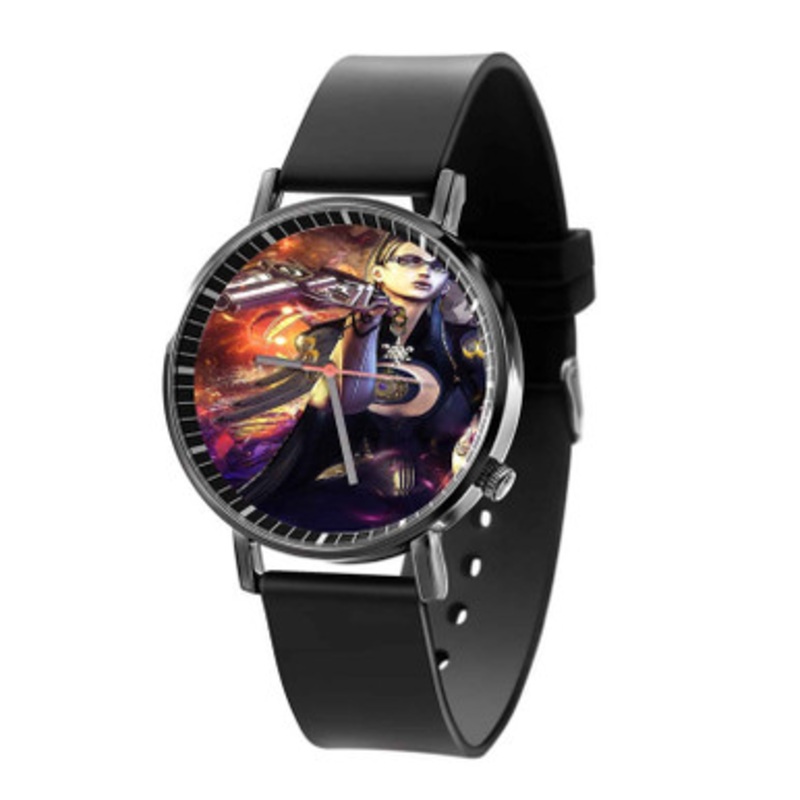 Smash 4 Bayonetta Beautiful Black Quartz Watch Unisex With Premium Gift Box