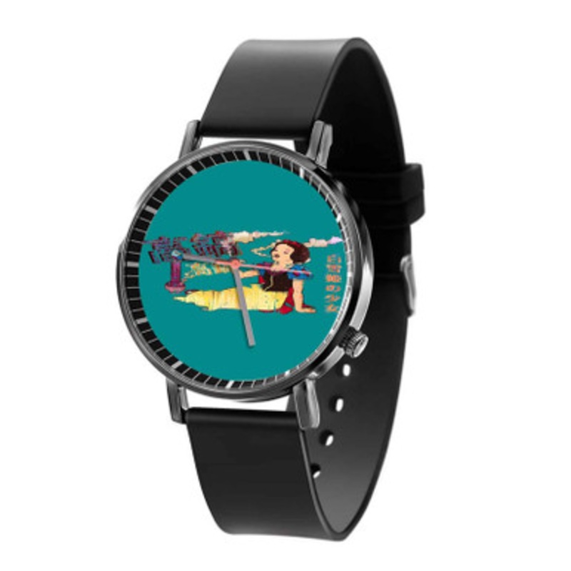 Snow White Smoke Disney Black Quartz Watch Unisex With Premium Gift Box