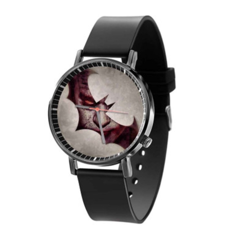 The Dark Knight and Joker Black Quartz Watch Unisex With Premium Gift Box