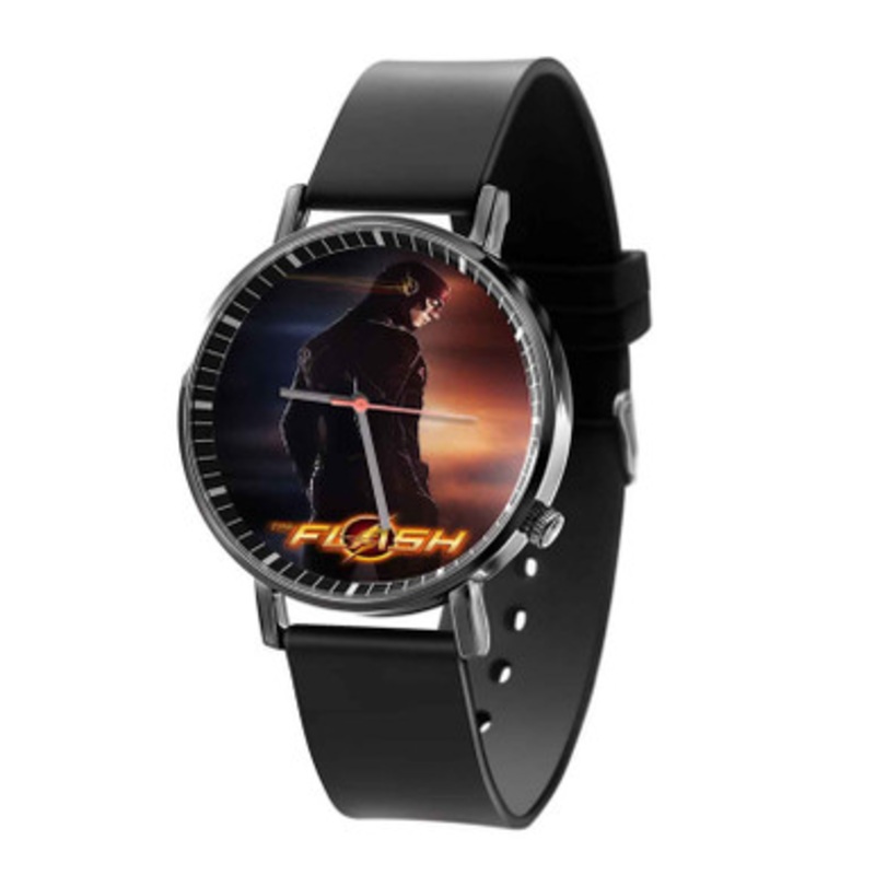 The Flash Fast Unisex Black Quartz Watch With Premium Gift Box