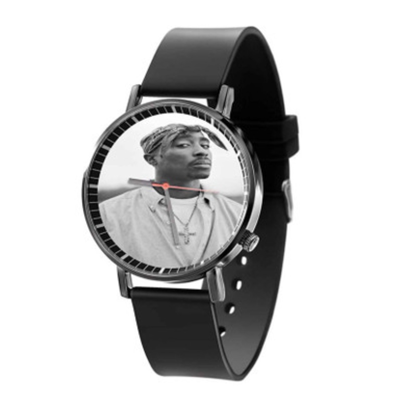 Tupac Shakur Black Quartz Watch Unisex With Premium Gift Box