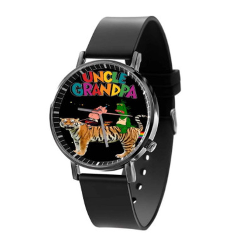 Uncle Grandpa Art Unisex Black Quartz Watch With Premium Gift Box