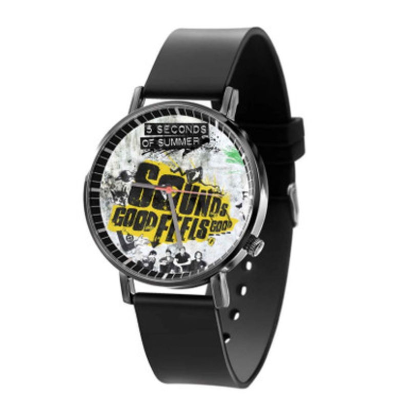 5 Seconds Of Summer Sounds Good Feels Good Unisex Quartz Watch With Premium Gift Box