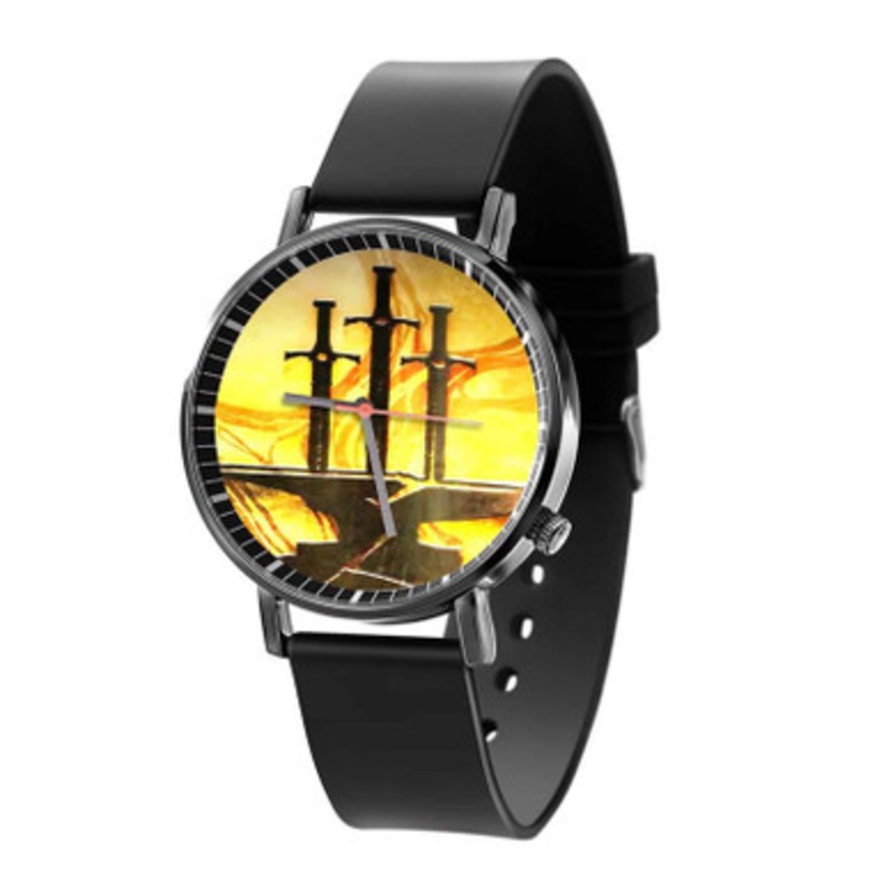 Camelot Unchained Swords Unisex Black Quartz Watch With Premium Gift Box