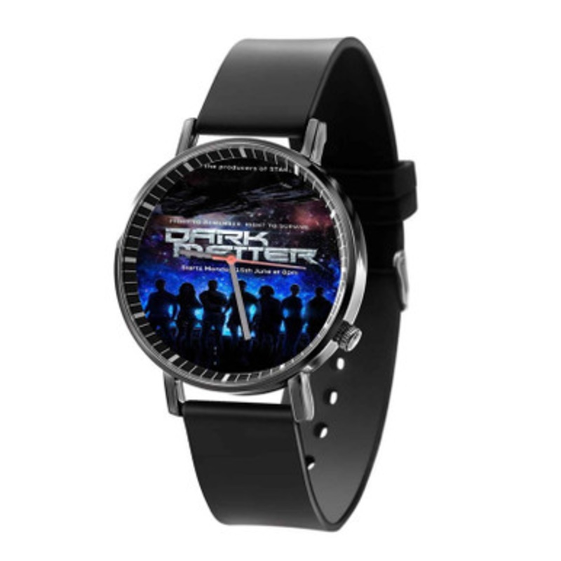 Dark Matter Unisex Black Quartz Watch With Premium Gift Box