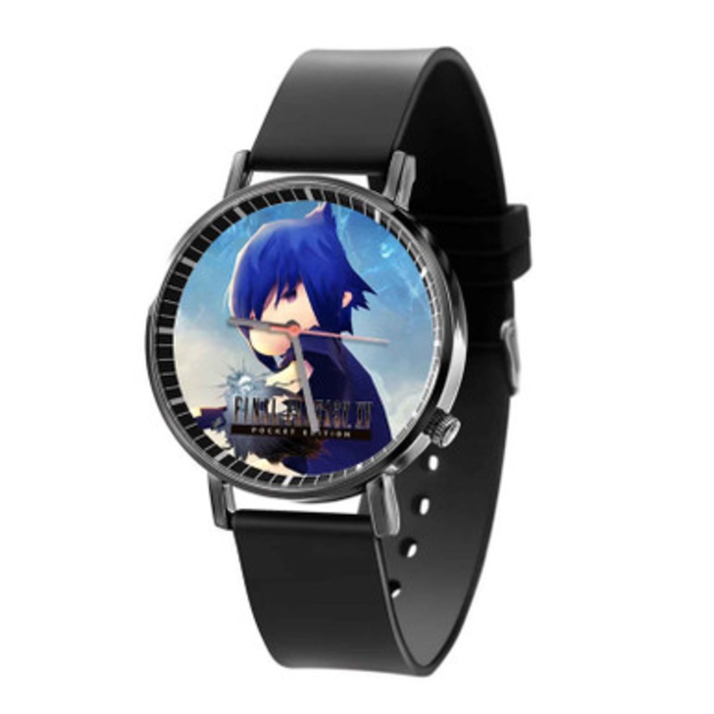 Final Fantasy XV Pocket Edition Black Quartz Watch Unisex With Premium Gift Box