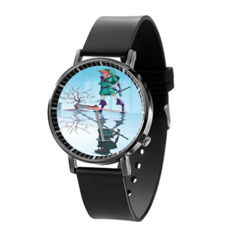 Link The Legend of Zelda Black Quartz Watch Unisex With Premium Gift Box