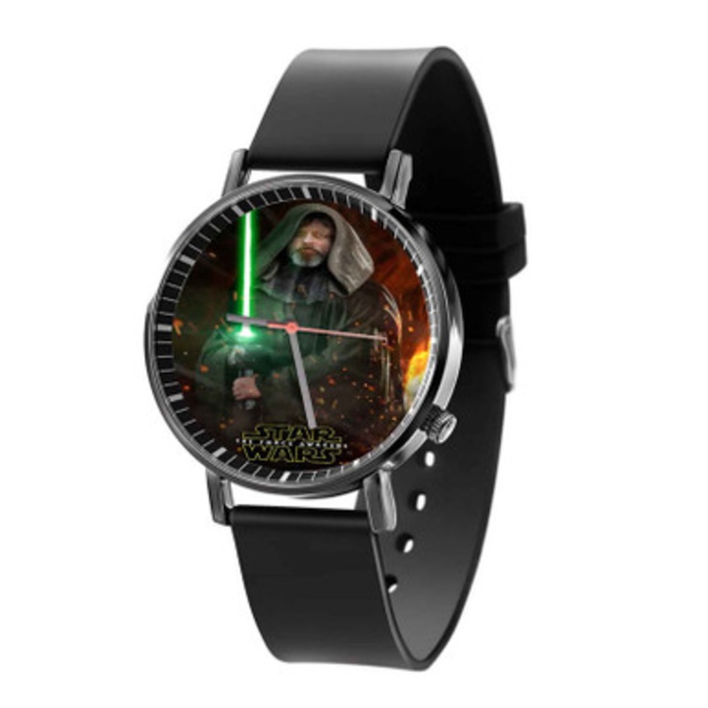 Luke Skywalker Star Wars The Force Awakens Unisex Black Quartz Watch With Premium Gift Box