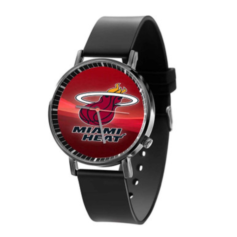 Miami Heat NBA Sport Black Quartz Watch Unisex With Premium Gift Box