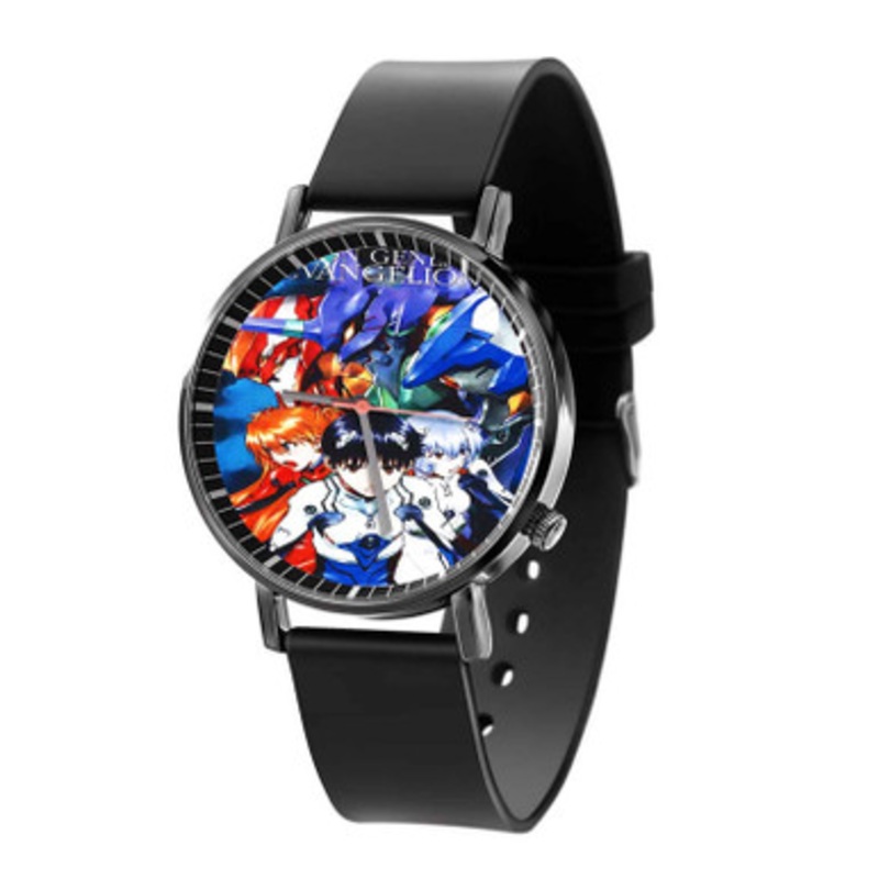 Neon Genesis Evangelion New Black Quartz Watch Unisex With Premium Gift Box
