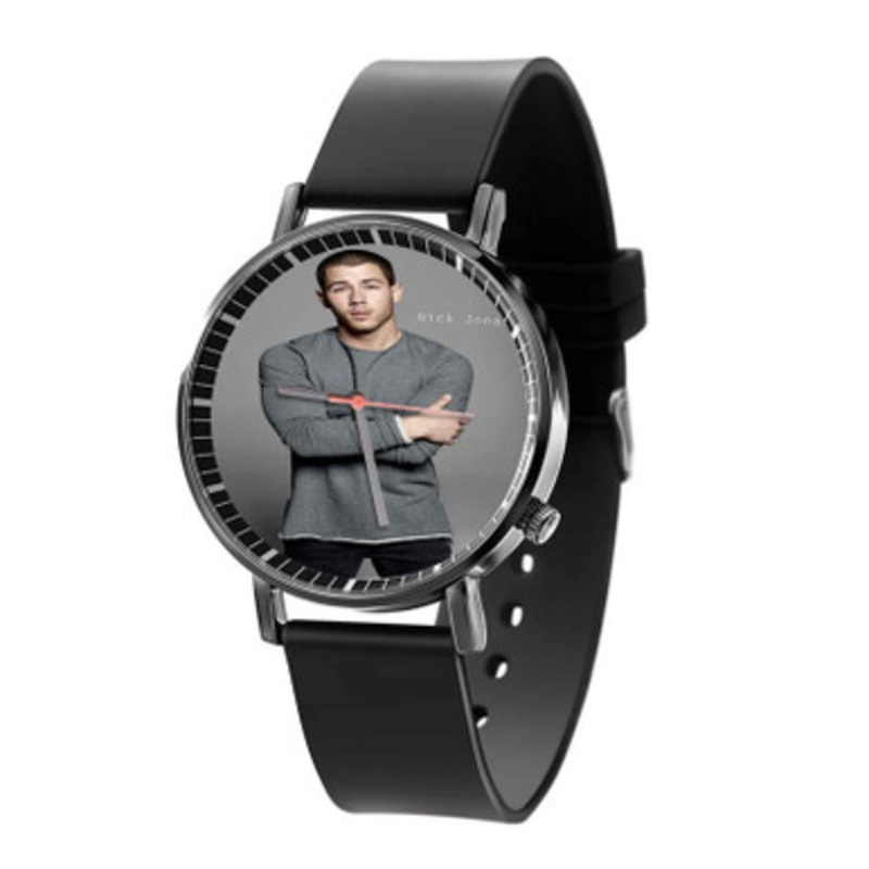 Nick Jonas Arts Black Quartz Watch With Premium Gift Box for Unisex