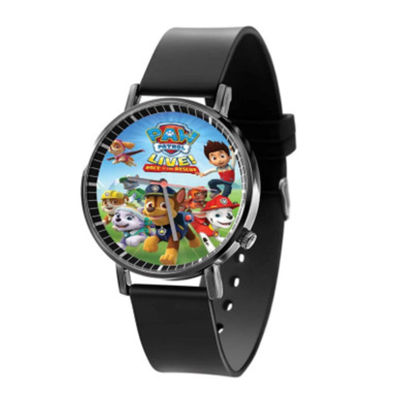PAW Patrol Live Race to the Rescue Black Quartz Watch With Premium Gift Box for Unisex