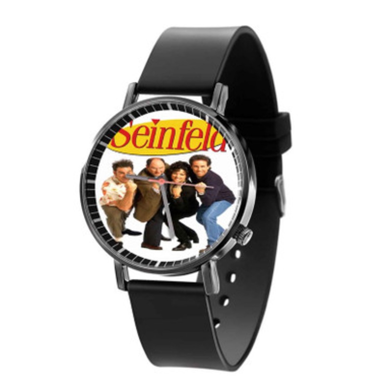 Seinfeld Black Quartz Watch Unisex With Premium Gift Box