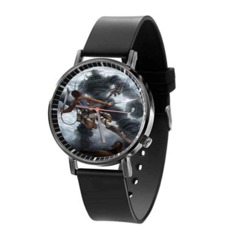 Shingeki no Kyozou Attack on Titan Unisex Black Quartz Watch With Premium Gift Box