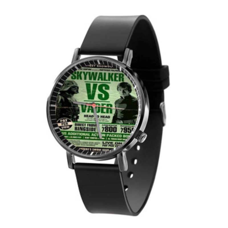 Skywalker vs Darth Vader Star Wars Black Quartz Watch Unisex With Premium Gift Box