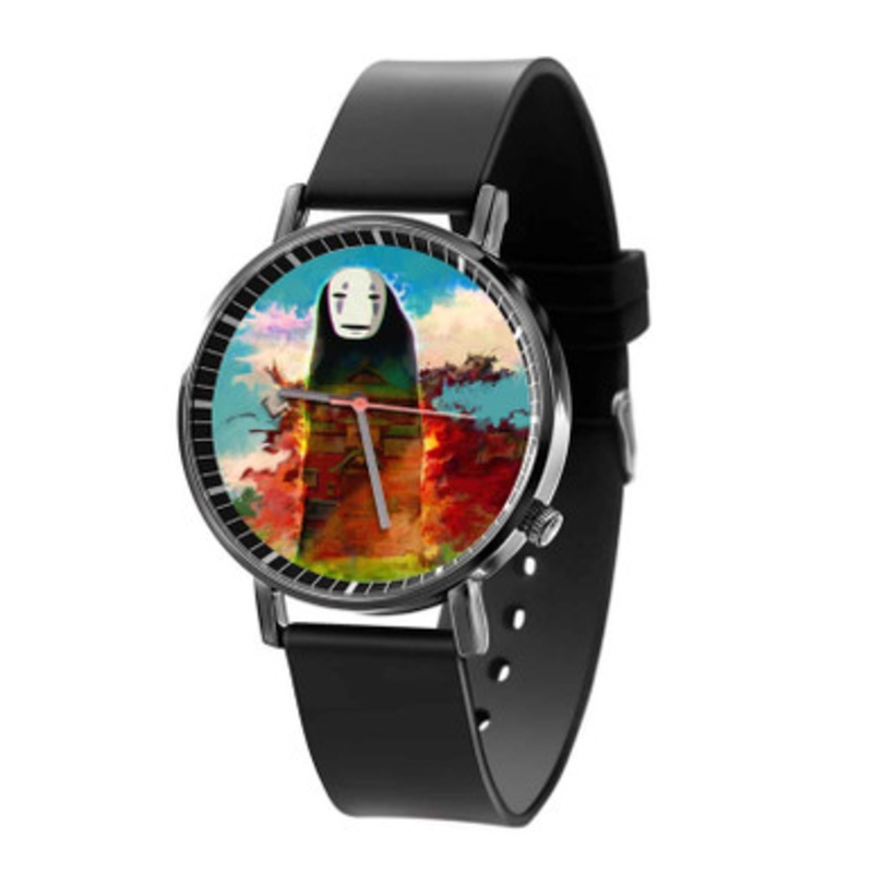 Spirited Away No Face Studio Ghibli Unisex Black Quartz Watch With Premium Gift Box