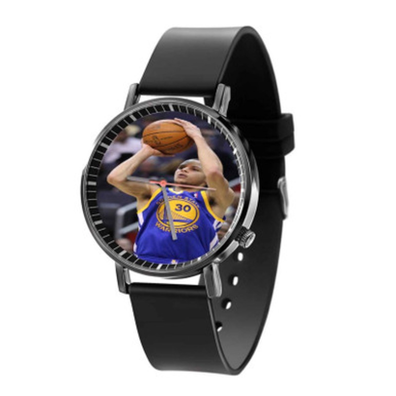 Stephen Curry Golden State Warriors Art Black Quartz Watch Unisex With Premium Gift Box