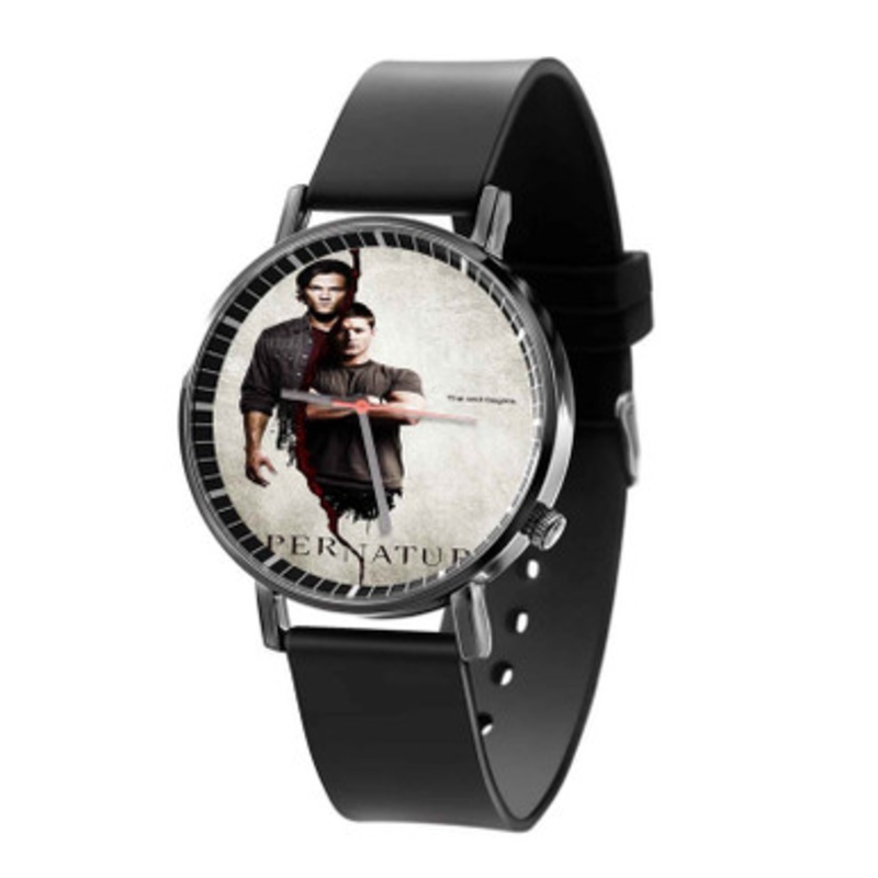 Supernatural Black Quartz Watch Unisex With Premium Gift Box