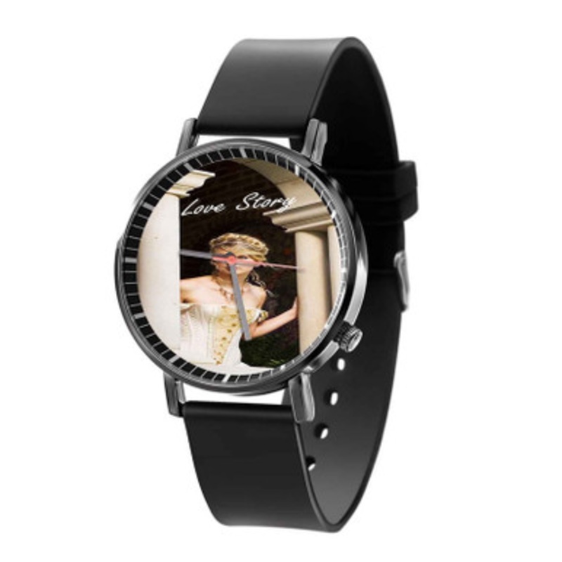 Taylor Swift Love Story Black Quartz Watch Unisex With Premium Gift Box