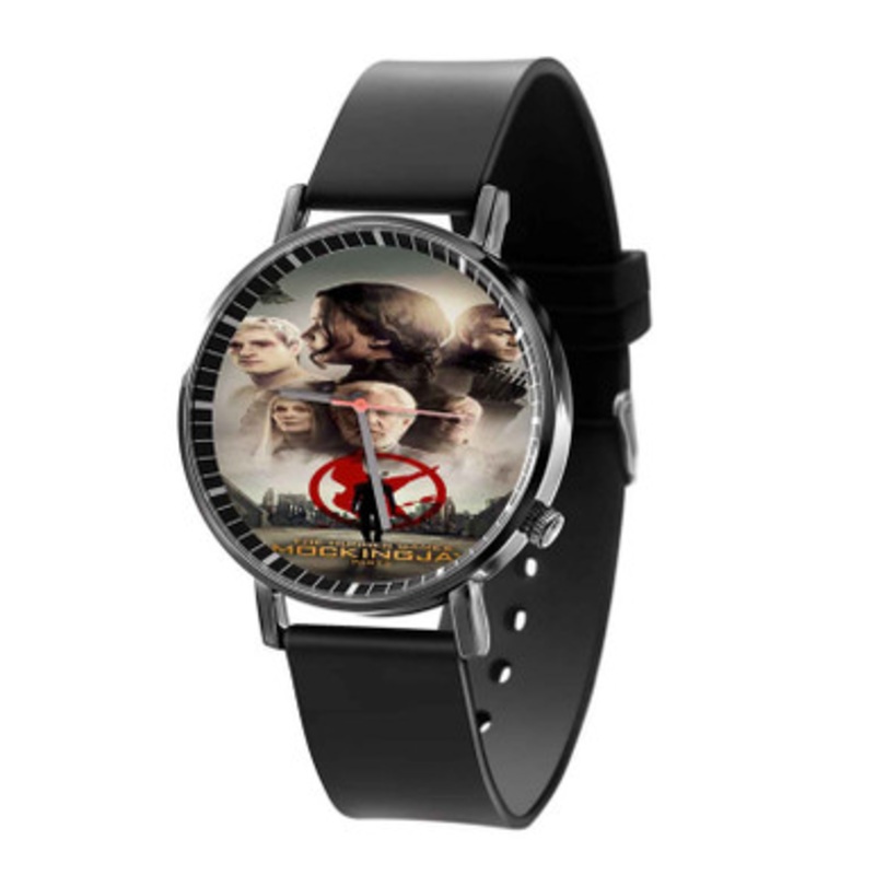 The Hunger Games Mockingjay Part 2 Black Quartz Watch Unisex With Premium Gift Box
