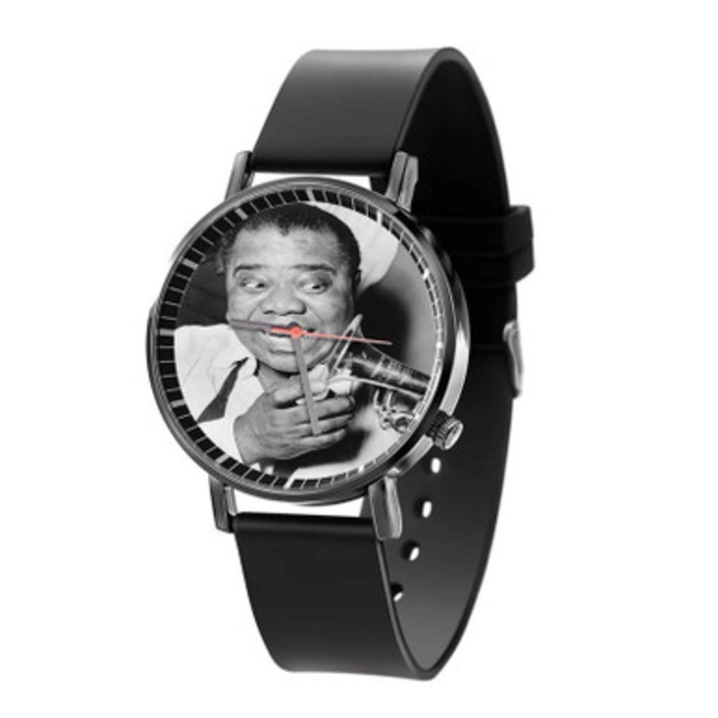 The Louis Amstrong Black Quartz Watch Unisex With Premium Gift Box