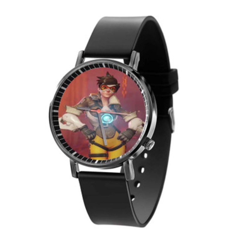 Tracer Overwatch Unisex Black Quartz Watch With Premium Gift Box