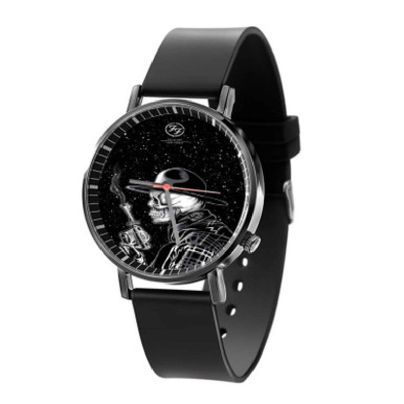 Zoltron Foo Fighters Unisex Black Quartz Watch With Premium Gift Box