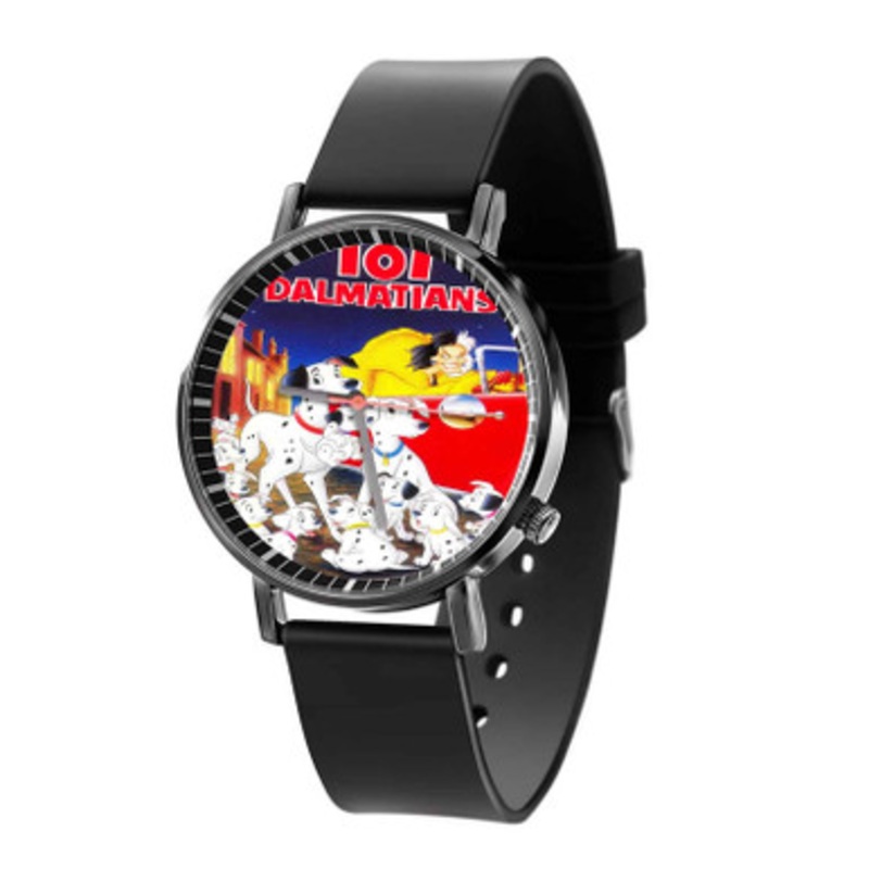 101 Dalmatians Disney Black Quartz Watch Unisex With Premium Gift Box