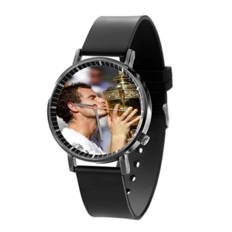 Andy Murray Champ Black Quartz Watch Unisex With Premium Gift Box