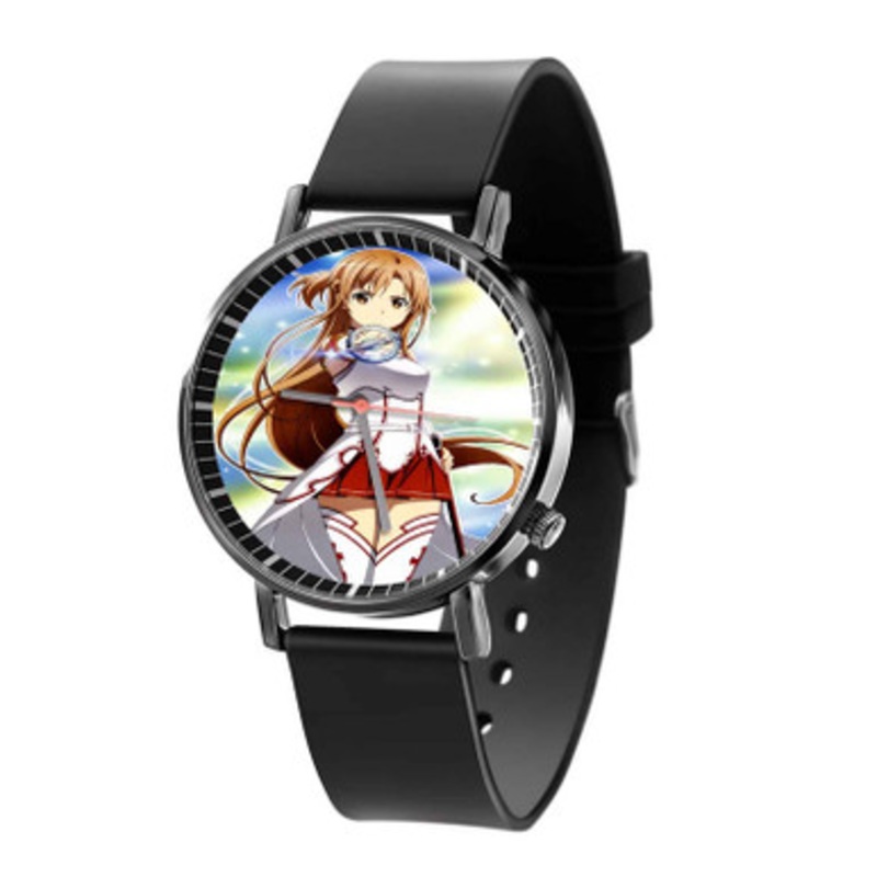 Asuna Sword Art Online Beautiful Black Quartz Watch Unisex With Premium Gift Box