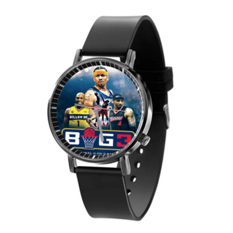 BIG3 Black Quartz Watch Unisex With Premium Gift Box