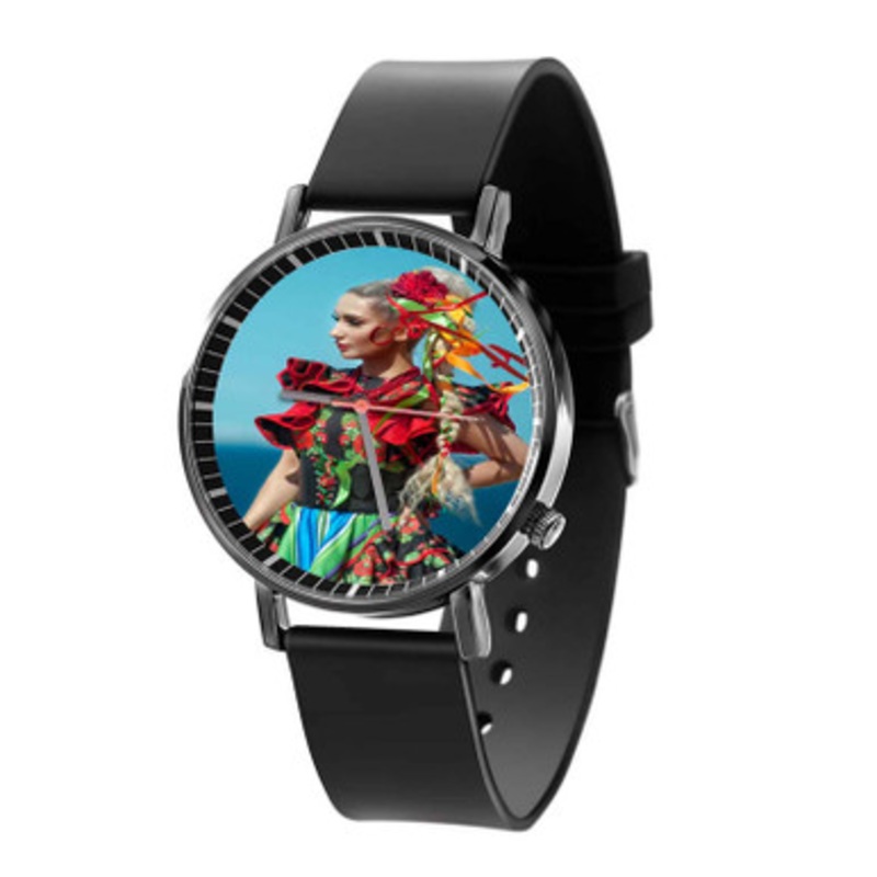 Cleo Dom Black Quartz Watch Unisex With Premium Gift Box