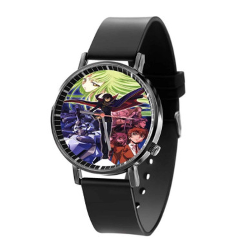 Code Geass Walking Black Quartz Watch Unisex With Premium Gift Box