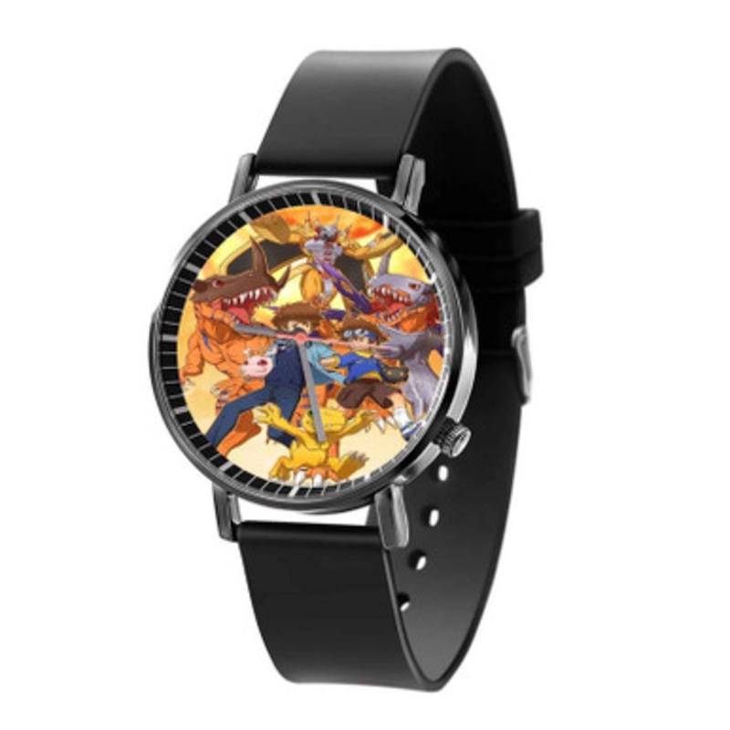 Digimon Black Quartz Watch Unisex With Premium Gift Box